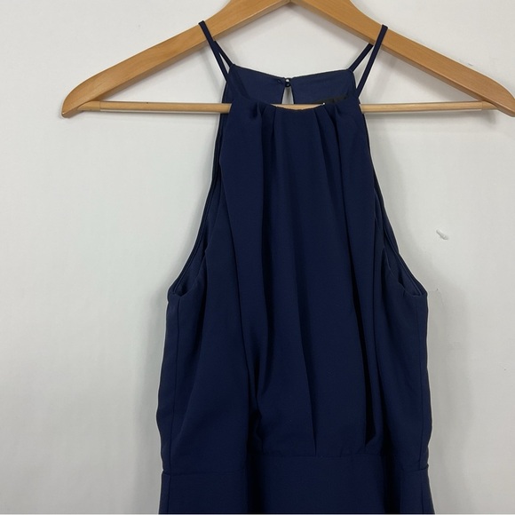 Lulus Navy Blue‎ Sleeveless Midi Dress Size Small - Picture 2 of 9